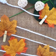 Fall leaves, maple leaves, hijang decoration, macrame decoration