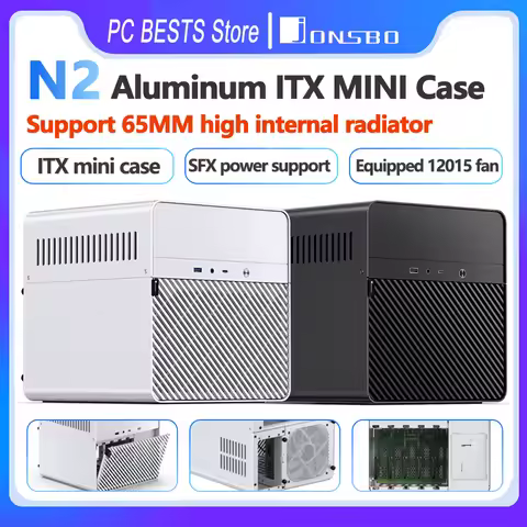 Jonsbo N2 Aluminum Mini ITX Small Case NAS Chassis Home Office Entertainment Game Computer Server IT