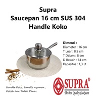 Supra Sauce Pan Stainless Steel Milk Pan Handle koko sus 304 stainless steel saucepan