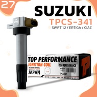 คอยล์จุดระเบิด SUZUKI SWIFT 1.2 / ERTIGA / CIAZ / K12B ตรงรุ่น 100% - TPCS-341 - TOP PERFORMANCE JAP