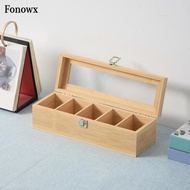[AbabixaMY] Tea Bag Organizer Tea Chest Wood Tea Box for Coffee Station Countertop Home