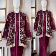 One Set of Elegant Luxury Garden Flower Embroidery Outer Dresses for Graduation Parties, Proposals, 