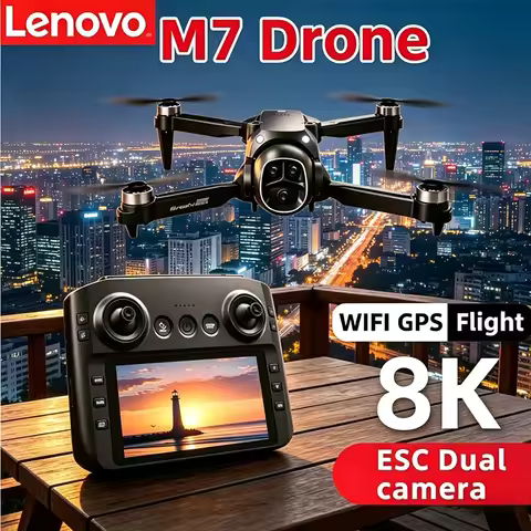 Lenovo M7 RC 8K Drone HD Dual Camera Professional Aerial Photography Quadcopter Portable Foldable Re