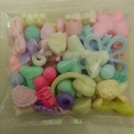 50 GRAM ROUND SCOOP BEAD WITH CLEAR FILLING