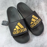 Slide Sandals - ADIDAS Adilette comfort - Black/Gold [GY1945] - Original