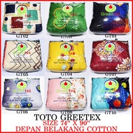 TOTO KING GREENTEX DOUBLE SIDE COTTON LEMBUT TEBAL COMFORTER QUILTS
