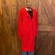 MOMA Red Knitted Mahjong Cardigan