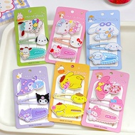 (พร้อมส่ง)5pcs กิ๊บติดผม กิ๊บ โบว์ติดผม หนีบผม kuromi กิ๊บโบว์