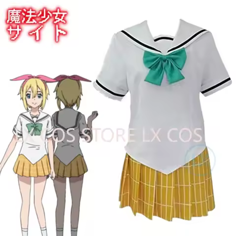 Anime Mahou Shoujo Site Cosplay Costumes Suirenji Kiyoharu Cosplay Magical Girl Site School Uniform 