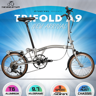 🇸🇬 Ethereal Aluminium Trifold A9 Japan Shimano 9 Speed Foldable Bicycle Bike Foldie