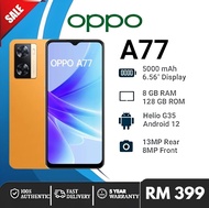 (2 Year Warranty) OPPO A77 [ 8GB RAM + 128GB ROM] | 6.56" | 50MP AI Camera | 5000mAh Battery