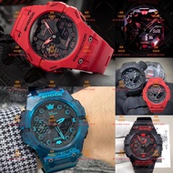 Hot GA-B001G-2A Red Black TMJ JAM TANGAN LELAKI Skeleton rainbow Jelly Unisex Digital Watch Men G Viral Shock Resistant