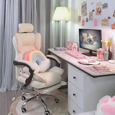 New Gaming Chair with Footrest Lift Up Game Chair High Quality Ergonomic Chair Home Furniture office