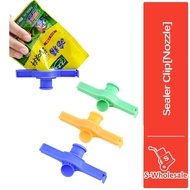 S-wholesale Snack Food Sealer Clip Kitchen Sealer Clip with Nozzle Prevent Soggy Cereals Granola Sea