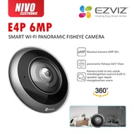 EZVIZ E4P 6MP 3K+ SMART CCTV PANORAMIC FISHEYE 360° TWO WAY AUDIO WIFI CAMERA
