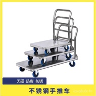 【TikTok】#Wholesale201Stainless Steel Trolley Platform Trolley Hotel Luggage Handling Trolley