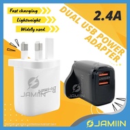 2.4A Dual USB Travel Adapter USB Adapter USB Phone Charger Travel USB Adapter Fast Charging Charger 