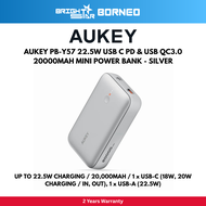 POWERBANK / AUKEY PB-Y57 MINI POWERBANK / 22.5W / 20000MAH / 1 x USB-C (18W 20W / IN OUT) 1 x USB-A