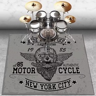 [in stock] Cool Drum Set Carpet Soundproof Mat Crystal Velvet Electronic Drum Roland Jazz Drum Foot 