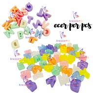 1pcs 3D large alphabet beads color alphabet letter beads DIY accessories crafts