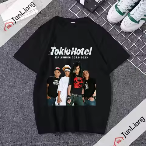 Tokio Hotel T-shirt Women Japanese T-shirt Women Manga Harajuku Clothing Casual Short Sleeve T-shirt