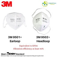 3M 9502+/9501+ KN95 PARTICULATE RESPIRATOR MASK 1'S (EAR-LOOP) (RM2.50/PC, RM99/BOX)