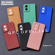 Realme C67 Case Pro Camera Case Slim BlackMatte Silicone Color Case Realme C67