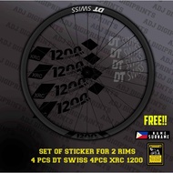 DT SWISS XRC 1200 Decals Sticker Vinyl Cut Out