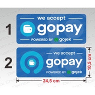 Go Pay Sticker Gopay Sticker non cashless payment 24.5 x 10.5 cm