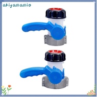 AKIYAMAMIO IBC Tank Tap Pipe Connector, 75mm Liters 62mm To 1000L Container Male Export Butterfly Va