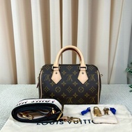 sh smd ZZZ LV路易威登Speedy20 經典老花手提單肩斜挎包 性價比超高 容量合適 配米寬肩帶 輕便又能裝