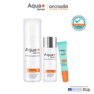 (ส่งฟรี) AquaPlus 3 Steps Acne Solution ชุดดูแลปัญหาสิว ผิวอุดตัน สิวอักเสบ (Purifying Cleansing Wat