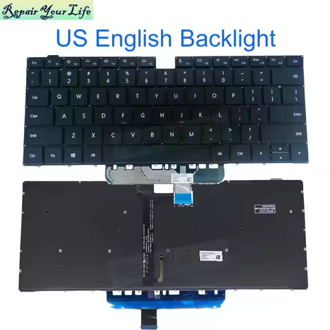 US RU SP PT-BR Brazil Backlit Keyboard for Huawei BohL-WDQ9 WFP9 BohL-WFQ9 BoM-WFP9 BOD-WFH9 Wdh9al