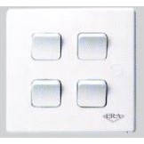 SWITCH - 1 WAY SWITCH 4 GANG - UMS