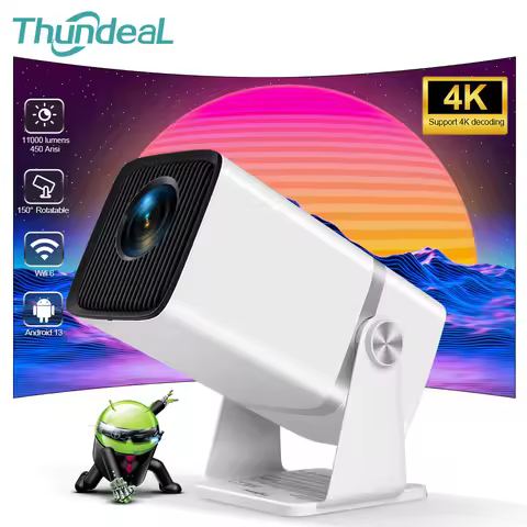ThundeaL TD80W Full HD 1080P Mini Projector 4K Android WiFi 3D Home Theater TD80 Portable Projetor M
