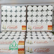 [HCM]NẾN TEALIGHT KHÔNG KHÓI  KHÔNG MÀU 50 VIÊN CHÁY KHOẢNG 4H