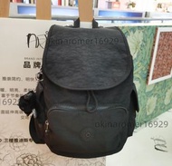 kipling雙肩包 翻蓋背包 citypack 黑皮諾色