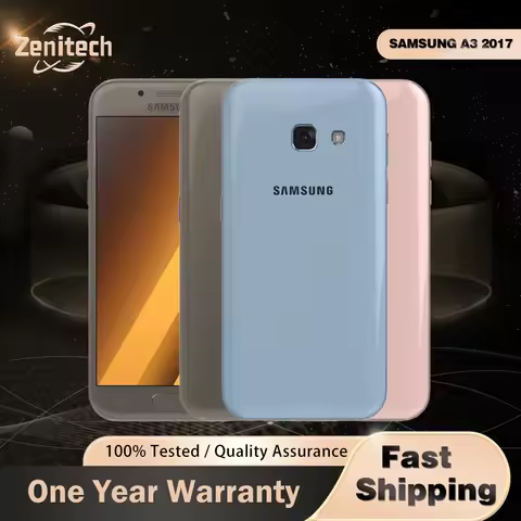 Original Samsung Galaxy A3 2017 A320F 4G Mobile Phone Fingerprint 4.7" 2GB+16GB 13MP+8MP Exynos7870 