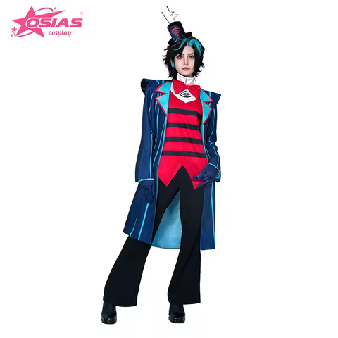 OSIAS Vox Cosplay Costume Set Vox wig Vox shoes Hazbin Hotel