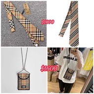 Burberry  tie /手機包 💰1090 - 1600