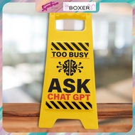BOXER GIFTS | Novelty Funny Gag Gift Office | Desk Warning Sign
