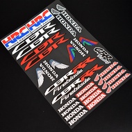 Reflective Motorcycle Sticker Fuel Tank Pad Sticker Helmet Sticker For Honda Racing CB500 CBR300R CB