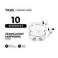 TYLEX XK201 Translucent Mascot Wireless Earphones Bluetooth 5.0 Type-C Input Charging