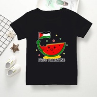 ZNAR-Baju kaos anak anak gambar semangka / baju kaos anak motif palestina / save palestina
