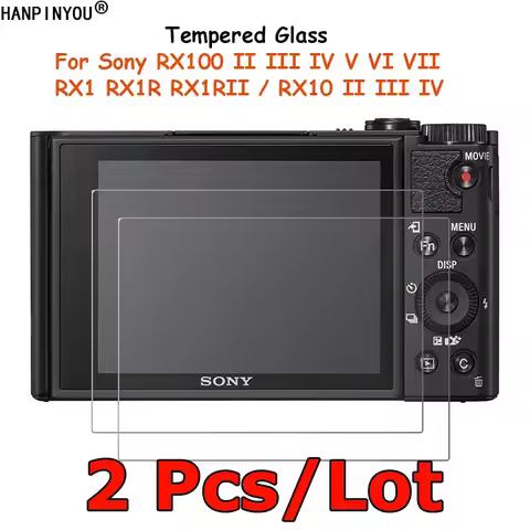 2 Pcs For Sony DSC-RX100 V VI VII RX10 RX1R II III IV RX1 RX1RII M2 M3 M4 Tempered Glass Screen Prot