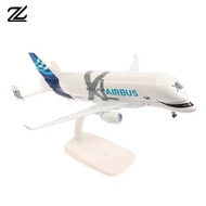 20Cm Large Transport Aircraft Decoration Alloy Airbus Beluga A300-600St Aircraft Miniature Model