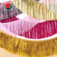 ORIENRI Foil Fringe Garland, Foil Shiny Metallic Tinsel Fringe Garland,  Lightweight Tear Resistant 