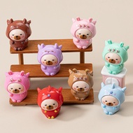 8PCS Dozing Kapibara Bear Cute 3D Resin Charms for DIY
