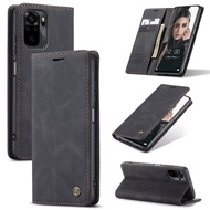 Magnetic Flip Wallet Case Redmi Note 10 Pro Redmi Note10 Note 9s 8 Mi11 PU Leather Card Slot Phone Bag Cover