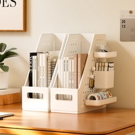 Desktop Bookstand Hole Board Shelf Vertical Anti-fall Student Desk A4 File Study Information Book St